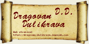 Dragovan Dulikrava vizit kartica